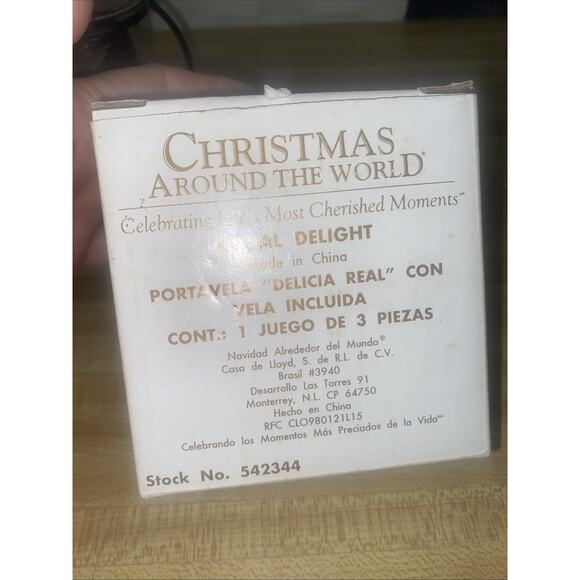 House of Lloyd Christmas Around The World Royal Delight Candle Holder 4” Tall - Picture 6 of 8